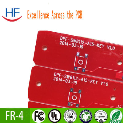 22F Halbglasfaser gedruckte PCB-Platte Rotfarbe Flammschutzmittel