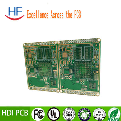 HDI 8 Schichten Mehrschicht-PCB-Leiterplatte Immersion Gold Oberflächenveredelung