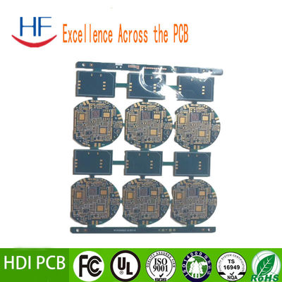 94v0 Blau 10 Schichten HDI PCB-Druckschaltplatte