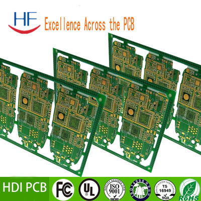 8 Schicht HDI PCB Fertigung Leiterplatte Grün Für Verstärker