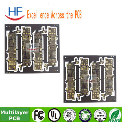 6 Schicht Mehrschicht-PCB-Druckschaltplatte Fr4 Basismaterial Immersion Gold Oberfläche